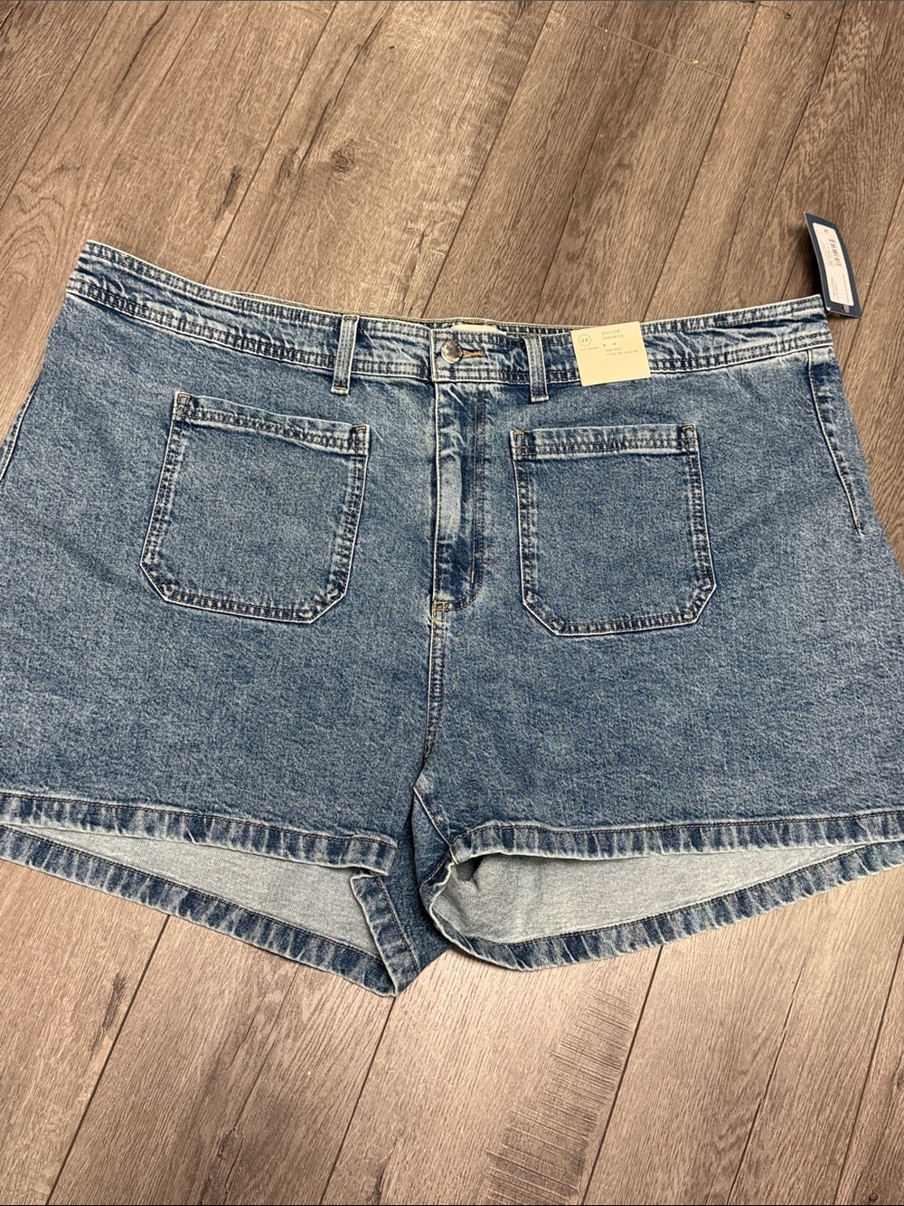 Universal Thread Goods Co. High-Rise Blue Denim Women’s Shorts Size 24 sailor